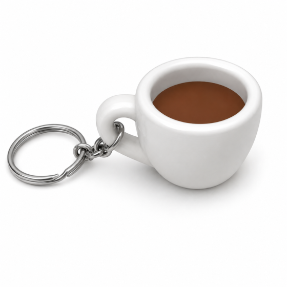 Coffee Cup Keychain